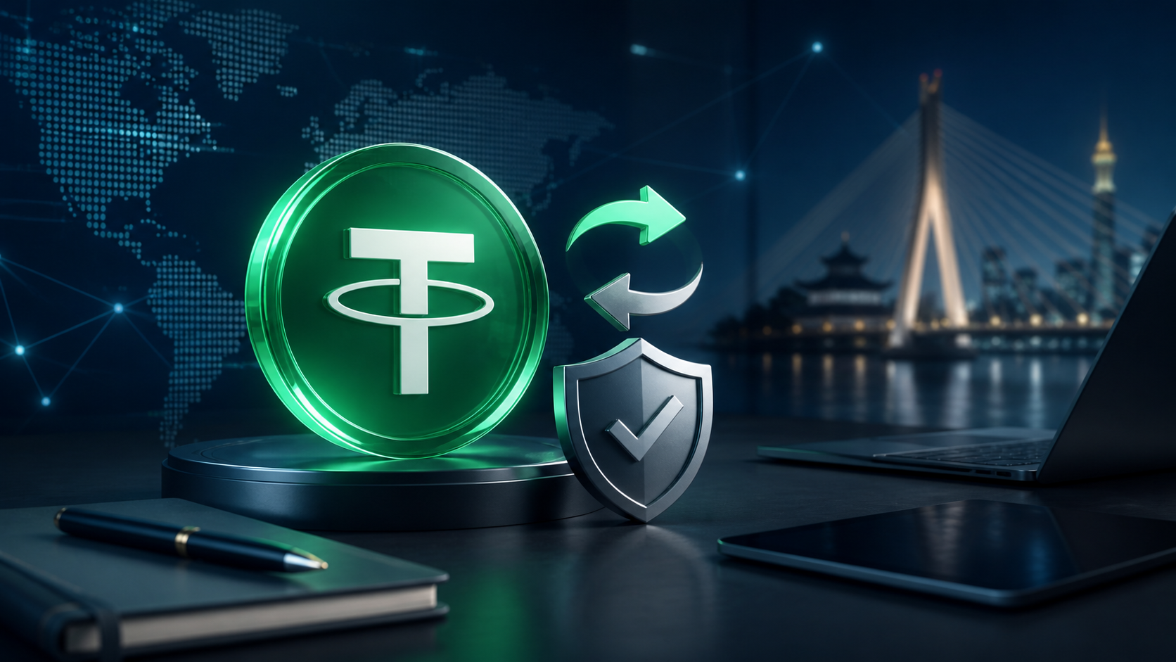 企业收购 USDT,可支付 CNY 或 LAK